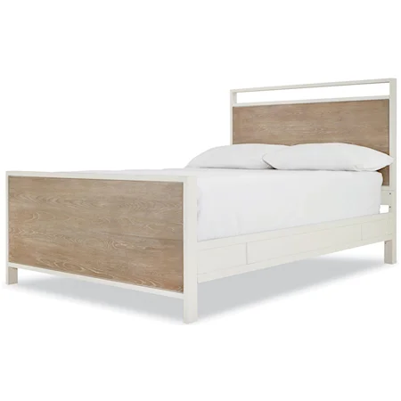 Full Panel Bed with Block Feet